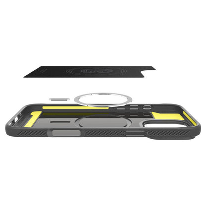 MagSafe-etui til Apple iPhone 16 Pro Max, Spigen, Rugged Armor, grå ACS07987 
