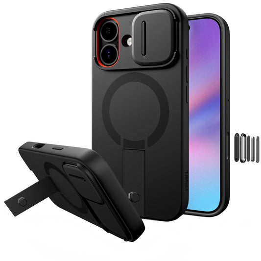 MagSafe cover til Apple iPhone 17, Tech-Protect, Kevlar Aura, Sort