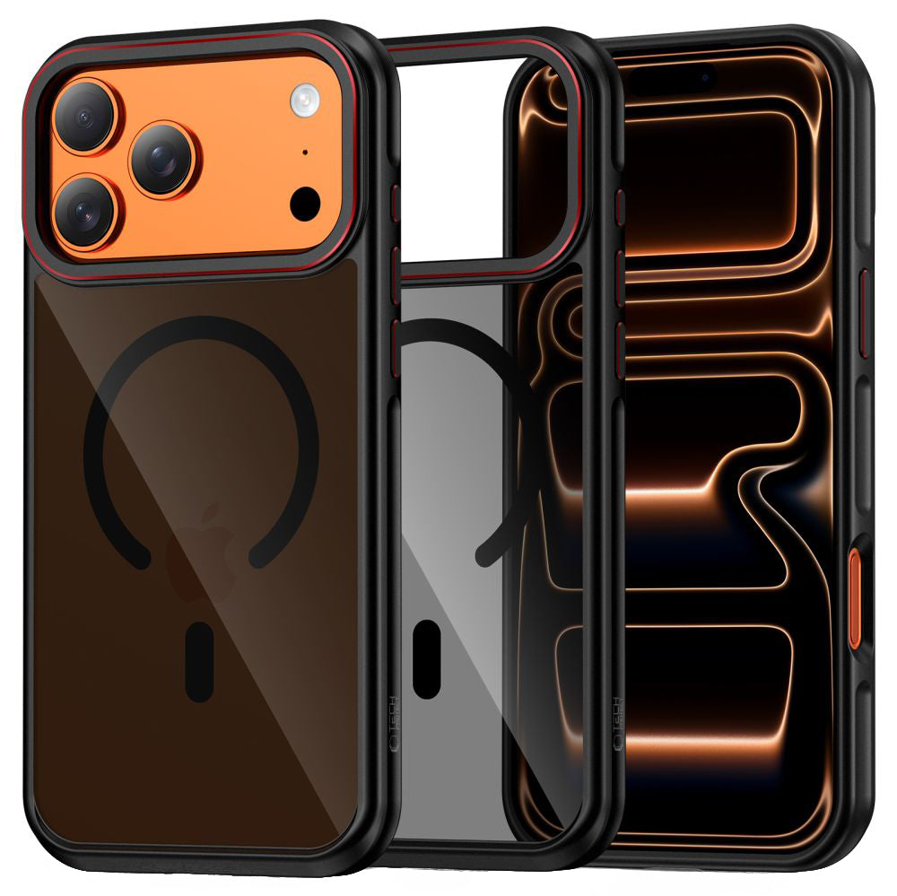 MagSafe cover til Apple iPhone 17 Pro Max, Tech-Protect, Maghybrid, Sort