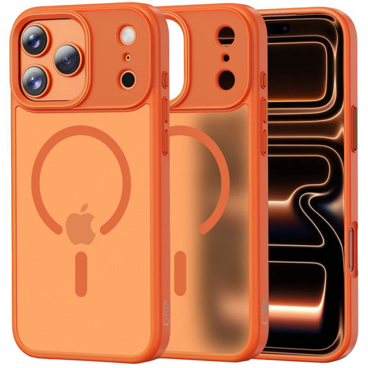 MagSafe cover til Apple iPhone 17 Pro Max, Tech-Protect, Magmat, Mat Orange