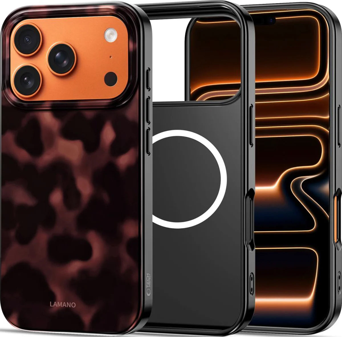 MagSafe cover til Apple iPhone 17 Pro Max, Tech-Protect, Lamano Panther, Sort