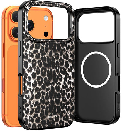 MagSafe cover til Apple iPhone 17 Pro Max, Tech-Protect, Lamano Leopard, Sort