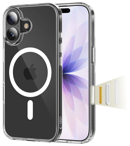 MagSafe cover til Apple iPhone 17, Tech-Protect, Flexair Hybrid CC, Transparent