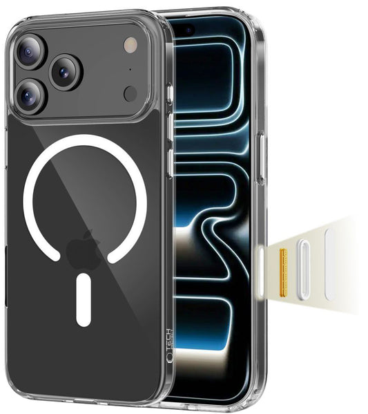 MagSafe cover til Apple iPhone 17 Pro, Tech-Protect, Flexair Hybrid CC, Transparent