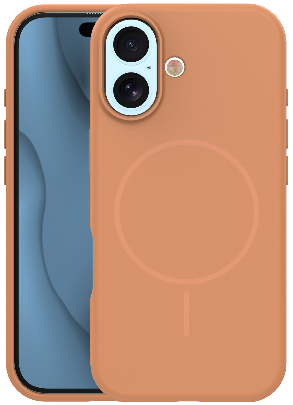 MagSafe-etui til Apple iPhone 17, OEM, Silicone Thin, Orange