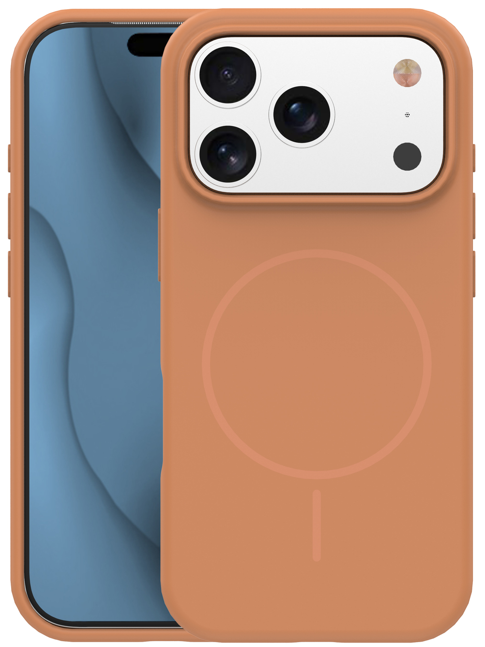 MagSafe-etui til Apple iPhone 17 Pro, OEM, Silicone Thin, Orange
