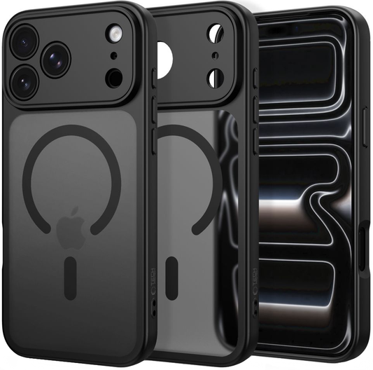 MagSafe-etui til Apple iPhone 18 Pro / 17 Pro, Tech-Protect, BasicMag, Mat Sort