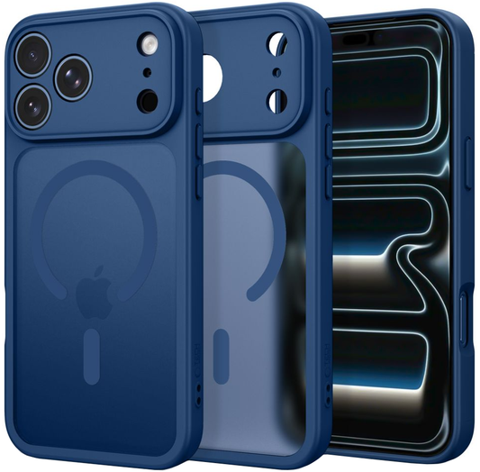 MagSafe-etui til Apple iPhone 18 Pro Max / 17 Pro Max, Tech-Protect, BasicMag, Mat Mørkeblå