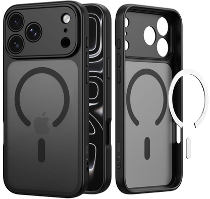 MagSafe-etui til Apple iPhone 18 Pro Max / 17 Pro Max, Tech-Protect, BasicMag, Mat Sort