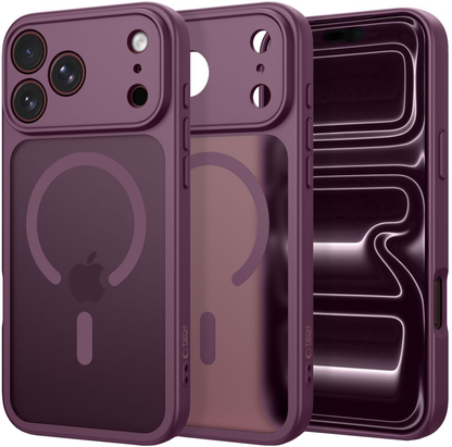 MagSafe-etui til Apple iPhone 18 Pro Max / 17 Pro Max, Tech-Protect, BasicMag, Mat Vinrød