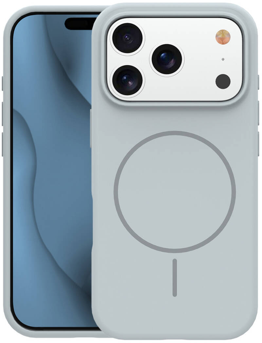 MagSafe-etui til Apple iPhone 18 Pro Max / 17 Pro Max, OEM, tynd silikone, grå