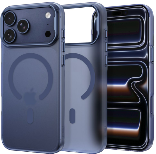 MagSafe-etui til Apple iPhone 18 Pro / 17 Pro, Tech-Protect, MagZero, Mat Mørkeblå