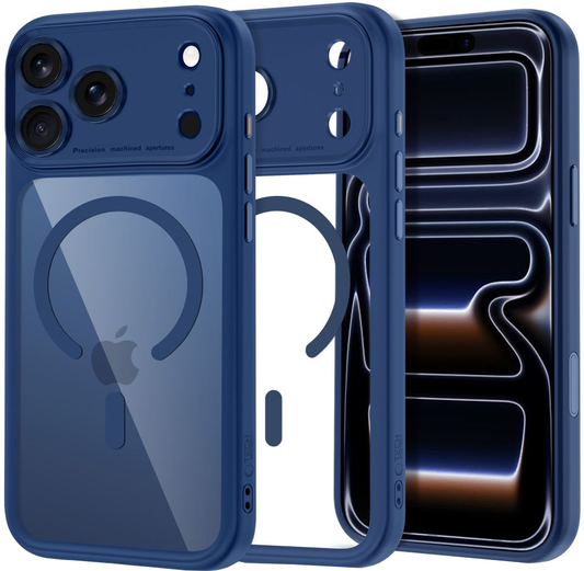 MagSafe-etui til Apple iPhone 18 Pro Max / 17 Pro Max, Tech-Protect, MagPeak CC, Marineblå