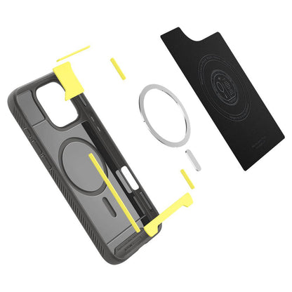 MagSafe-etui til Apple iPhone 16 Pro Max, Spigen, Rugged Armor, grå ACS07987 