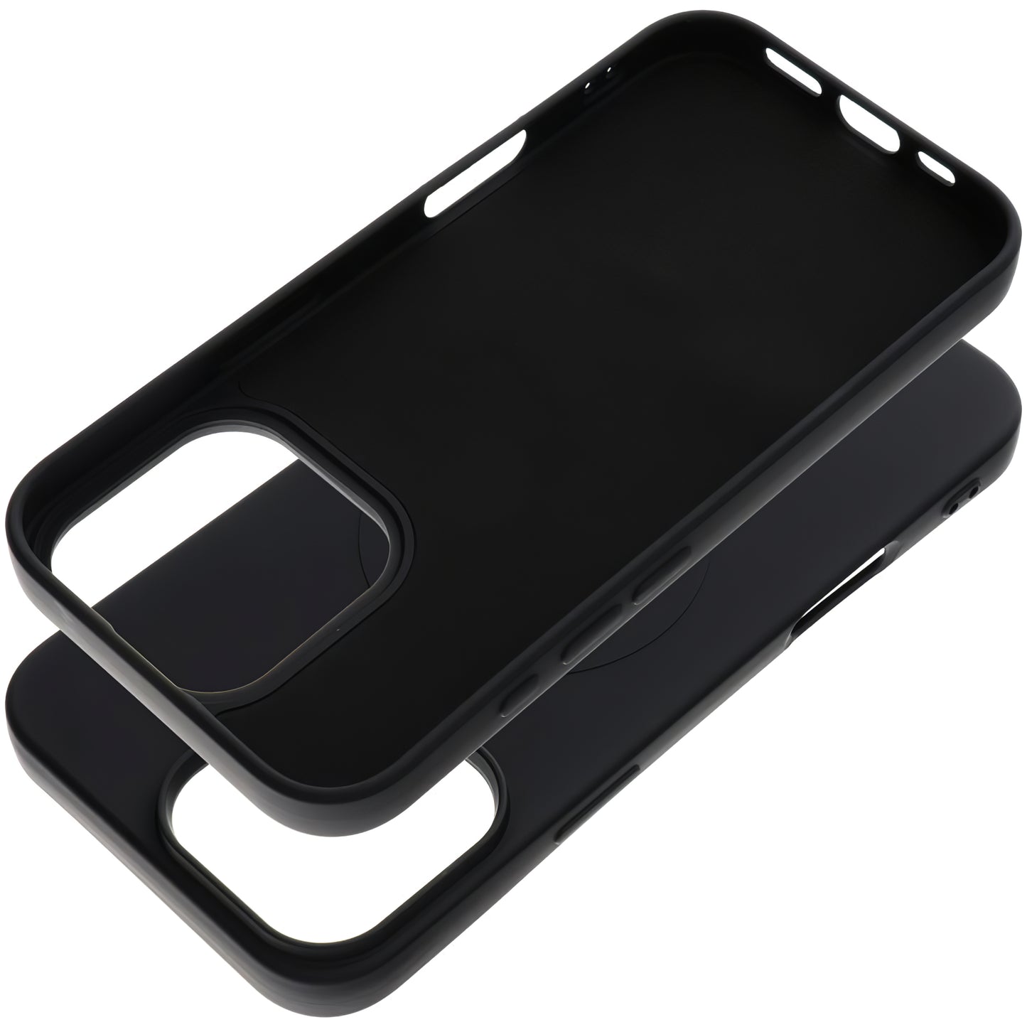 MagSafe-etui til Apple iPhone 16 Pro Max, OEM, Silicone Mag (Big Hole), Sort