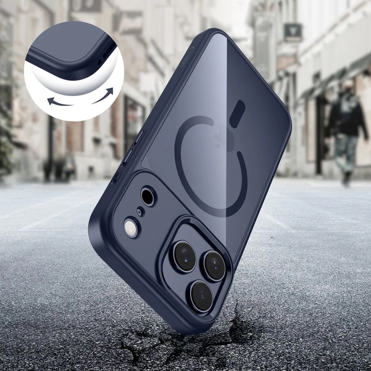 MagSafe cover til Apple iPhone 17 Pro, Tech-Protect, Magmat, Marineblå