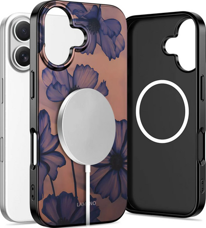 MagSafe cover til Apple iPhone 16, Tech-Protect, Lamano Velvet Night, Sort