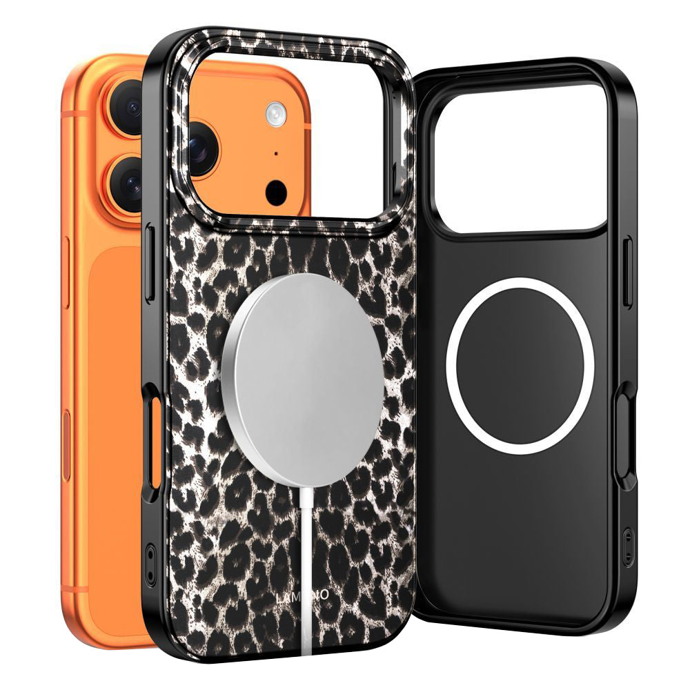 MagSafe cover til Apple iPhone 17 Pro Max, Tech-Protect, Lamano Leopard, Sort