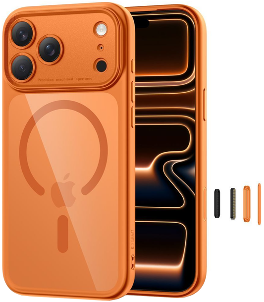 MagSafe cover til Apple iPhone 17 Pro, Tech-Protect, MagPeak, Orange