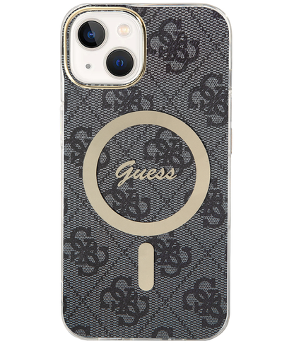 MagSafe cover til Apple iPhone 15, Guess, 4G IML, Sort GUHMP15SH4STK