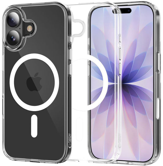 MagSafe cover til Apple iPhone 17, Tech-Protect, Flexair Hybrid CC, Transparent