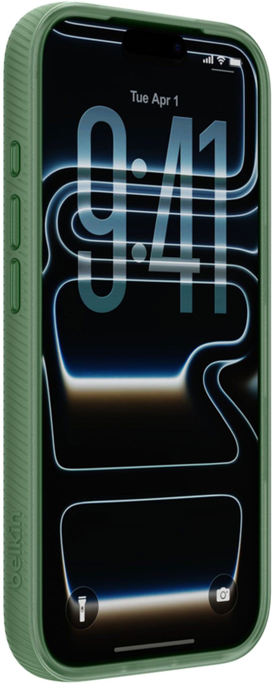 MagSafe-etui til Apple iPhone 17 Pro Max, Belkin, SheerForce Grip, Grøn MSA036hqSE