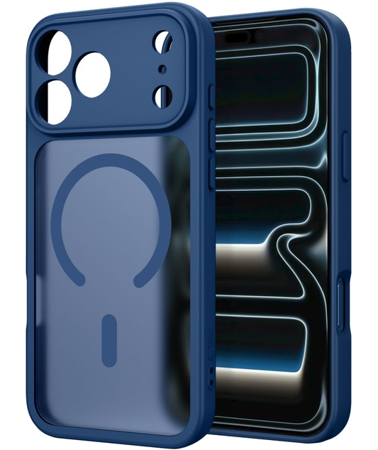 MagSafe-etui til Apple iPhone 18 Pro Max / 17 Pro Max, Tech-Protect, BasicMag, Mat Mørkeblå
