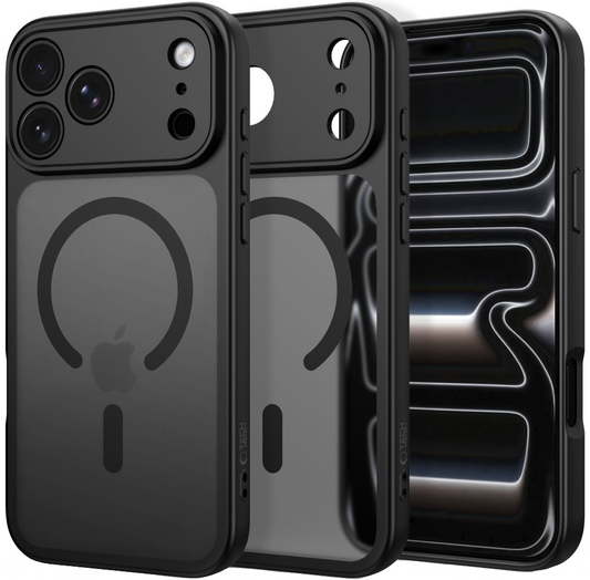 MagSafe-etui til Apple iPhone 18 Pro Max / 17 Pro Max, Tech-Protect, BasicMag, Mat Sort