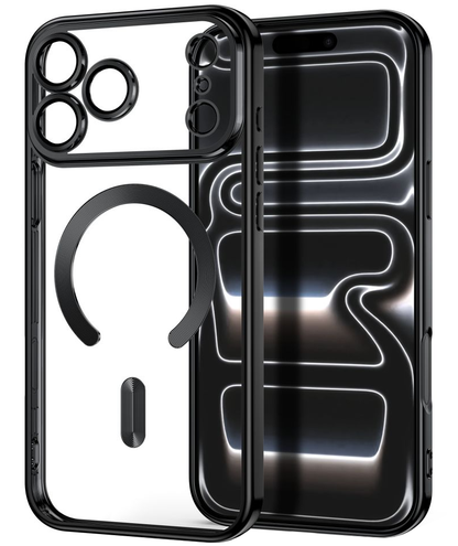 MagSafe-etui til Apple iPhone 18 Pro / 17 Pro, Tech-Protect, Magflex, Satin Sort