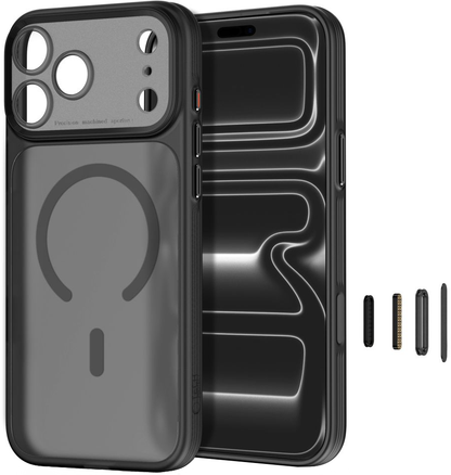 MagSafe-etui til Apple iPhone 18 Pro Max / 17 Pro Max, Tech-Protect, MagPrime CC, Mat Sort