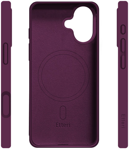 MagSafe-etui til Apple iPhone 17, Etteri, Silicone Mag, Vinrød