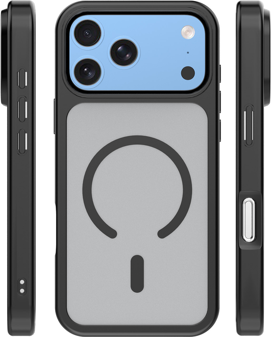 MagSafe-cover til Apple iPhone 18 Pro / 17 Pro, OEM, Mag Big Hole, mat sort