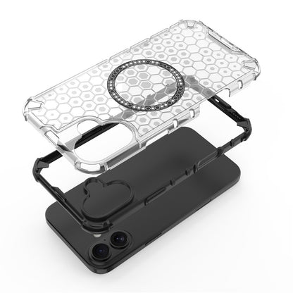 MagSafe-etui til Apple iPhone 16, Techsuit, HoneyComb Shield, Blå