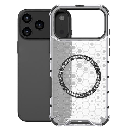 MagSafe cover til Apple iPhone 17 Pro Max, Techsuit, HoneyComb Shield, Hvid