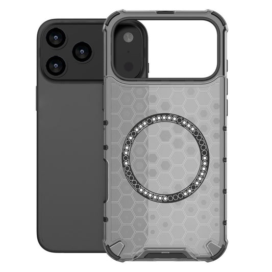 MagSafe cover til Apple iPhone 17 Pro Max, Techsuit, HoneyComb Shield, Sort