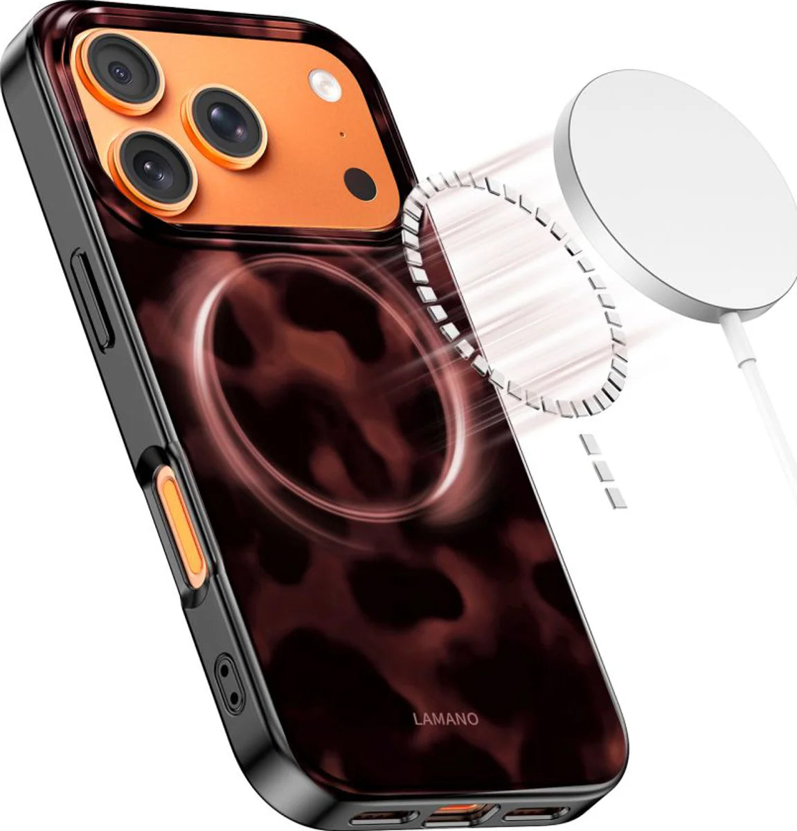 MagSafe cover til Apple iPhone 17 Pro Max, Tech-Protect, Lamano Panther, Sort