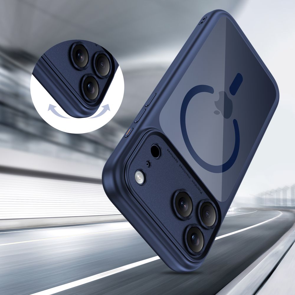 MagSafe cover til Apple iPhone 17 Pro Max, Tech-Protect, MagPeak, Marineblå