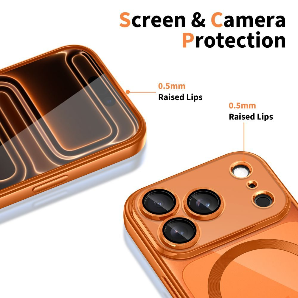 MagSafe cover til Apple iPhone 17 Pro, Tech-Protect, Magflex, Orange