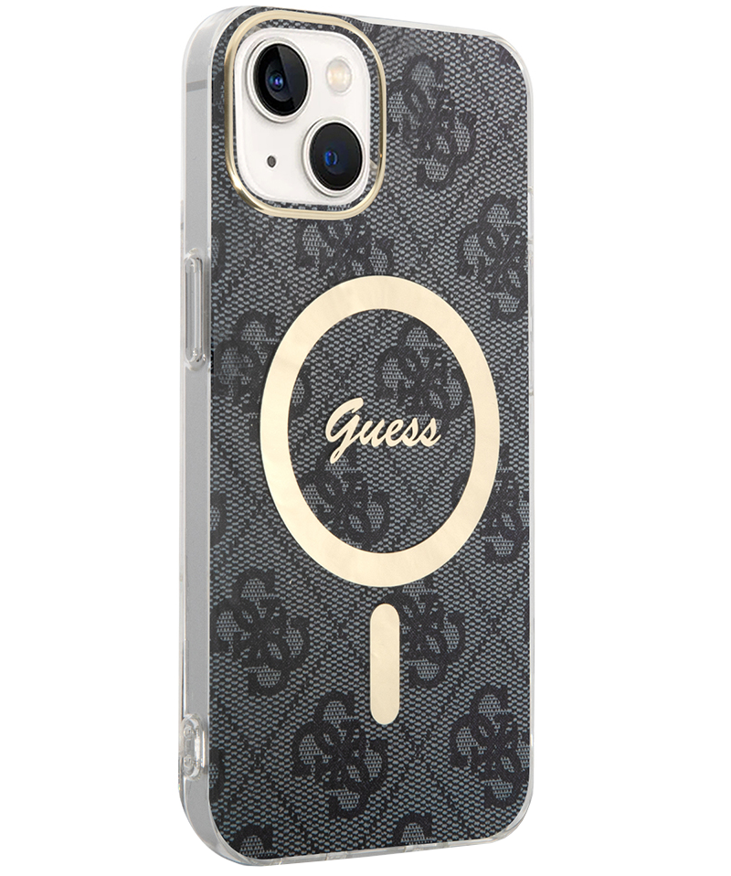 MagSafe cover til Apple iPhone 15, Guess, 4G IML, Sort GUHMP15SH4STK