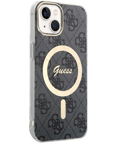 MagSafe cover til Apple iPhone 15, Guess, 4G IML, Sort GUHMP15SH4STK