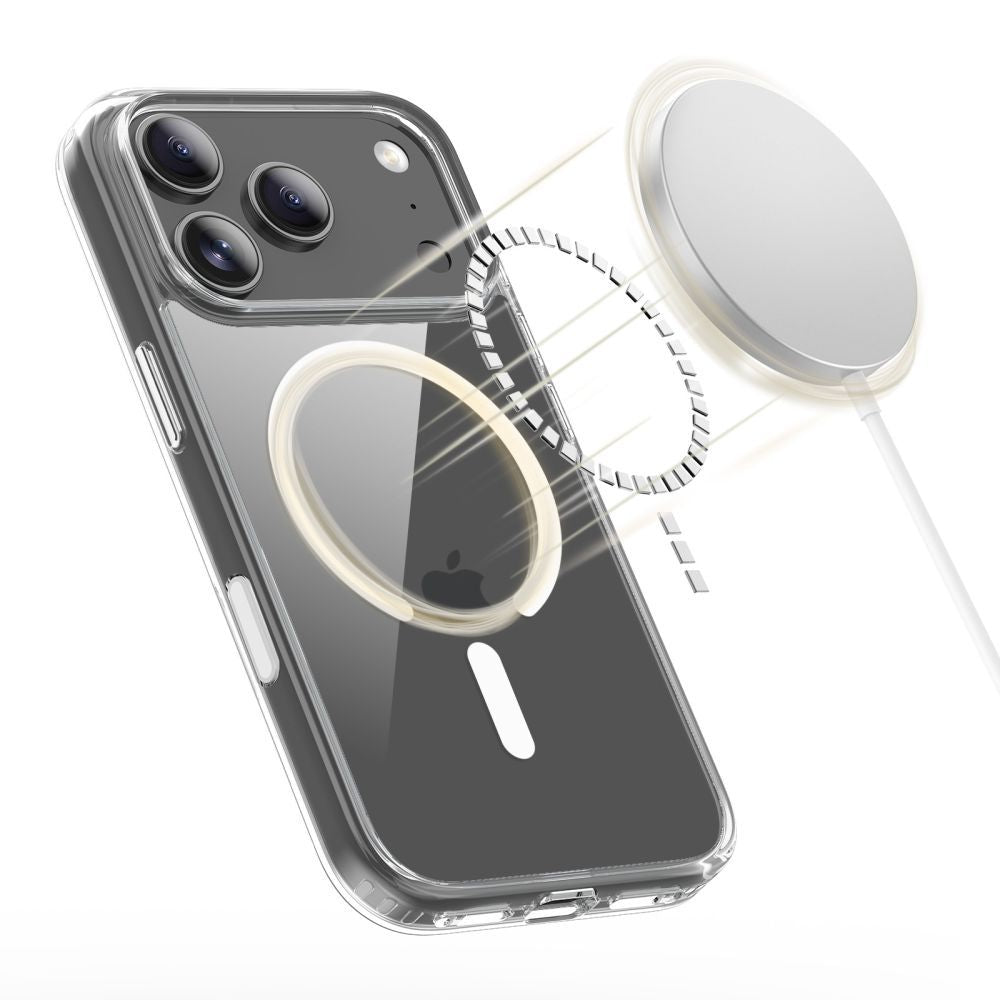 MagSafe cover til Apple iPhone 17 Pro, Tech-Protect, Flexair Hybrid CC, Transparent