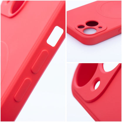 MagSafe-etui til Apple iPhone 17e / 16e, OEM, Silicone Mag, Rød