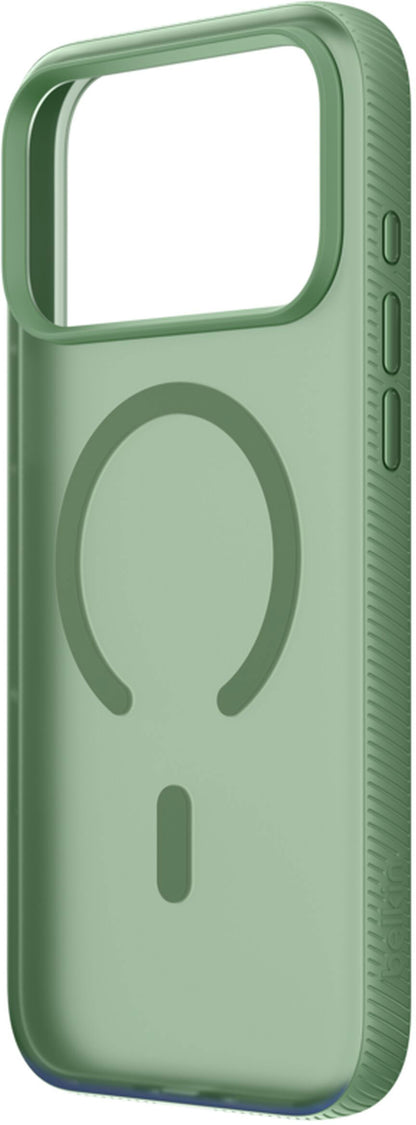 MagSafe-etui til Apple iPhone 17 Pro, Belkin, SheerForce Grip, Grøn MSA035hqSE