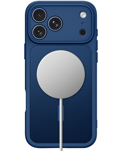 MagSafe-etui til Apple iPhone 18 Pro / 17 Pro, Tech-Protect, BasicMag, Mat Marineblå