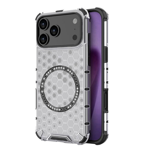 MagSafe cover til Apple iPhone 17 Pro Max, Techsuit, HoneyComb Shield, Hvid