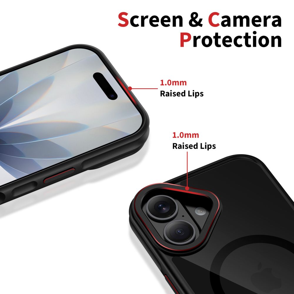 MagSafe cover til Apple iPhone 17, Tech-Protect, Maghybrid, Sort