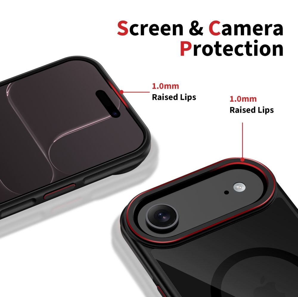 MagSafe cover til Apple iPhone 17 Air, Tech-Protect, Maghybrid, Sort