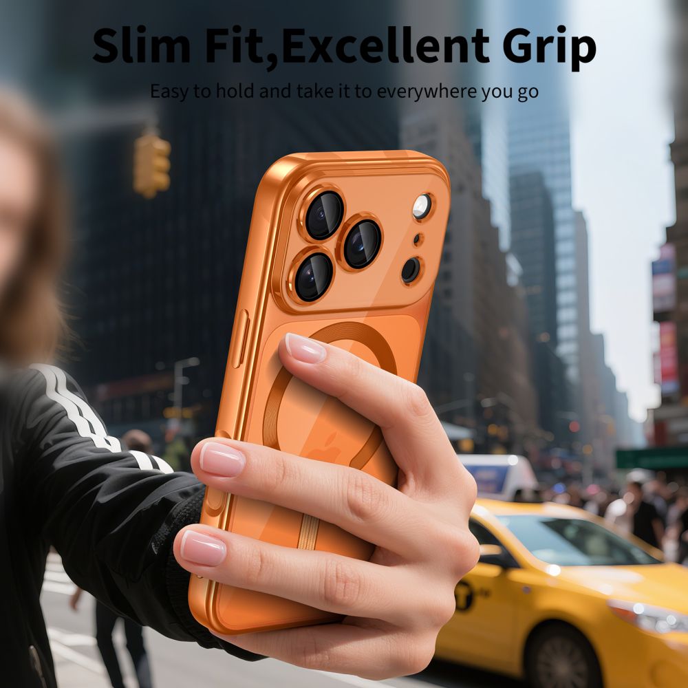 MagSafe cover til Apple iPhone 17 Pro Max, Tech-Protect, Magflex, Orange