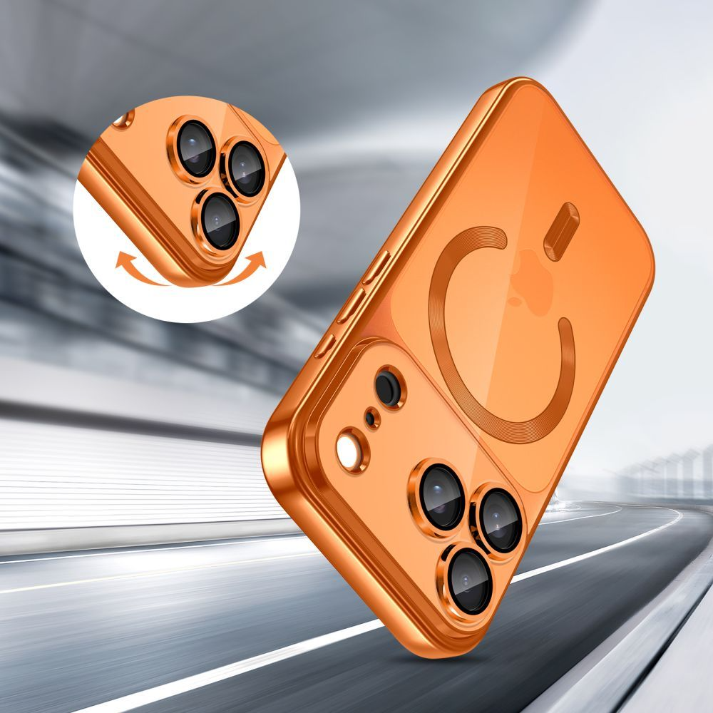 MagSafe cover til Apple iPhone 17 Pro, Tech-Protect, Magflex, Orange