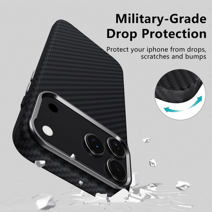 MagSafe cover til Apple iPhone 17 Pro Max, Tech-Protect, Ion Carbon, Sort